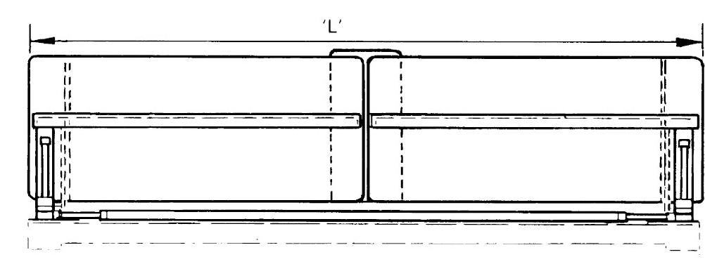 Front view line drawing