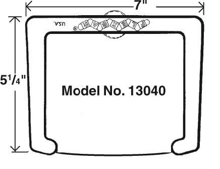Model No. 13040